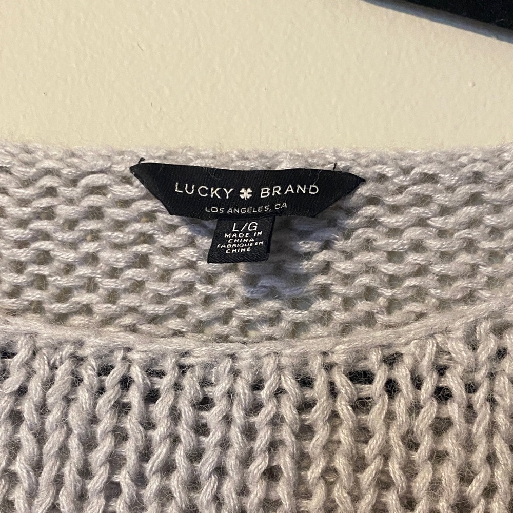 Lucky Brand Women's Striped Knit Sweater - Picture 2 of 3